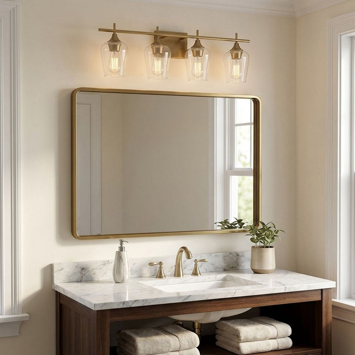 Savoy House - 8-4030-4-322 - Four Light Bath Bar - Octave - Warm Brass