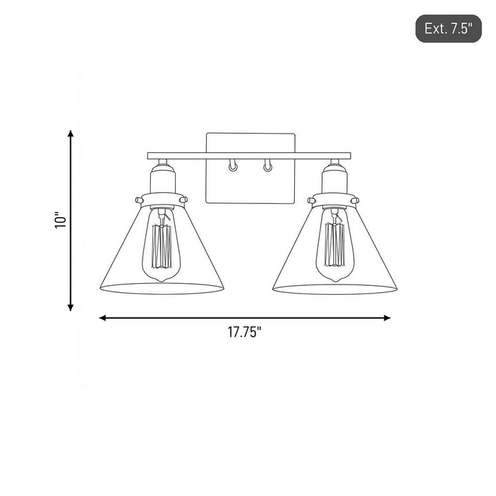 Savoy House - 8-9130-2-109 - Two Light Bath Bar - Drake - Polished Nickel