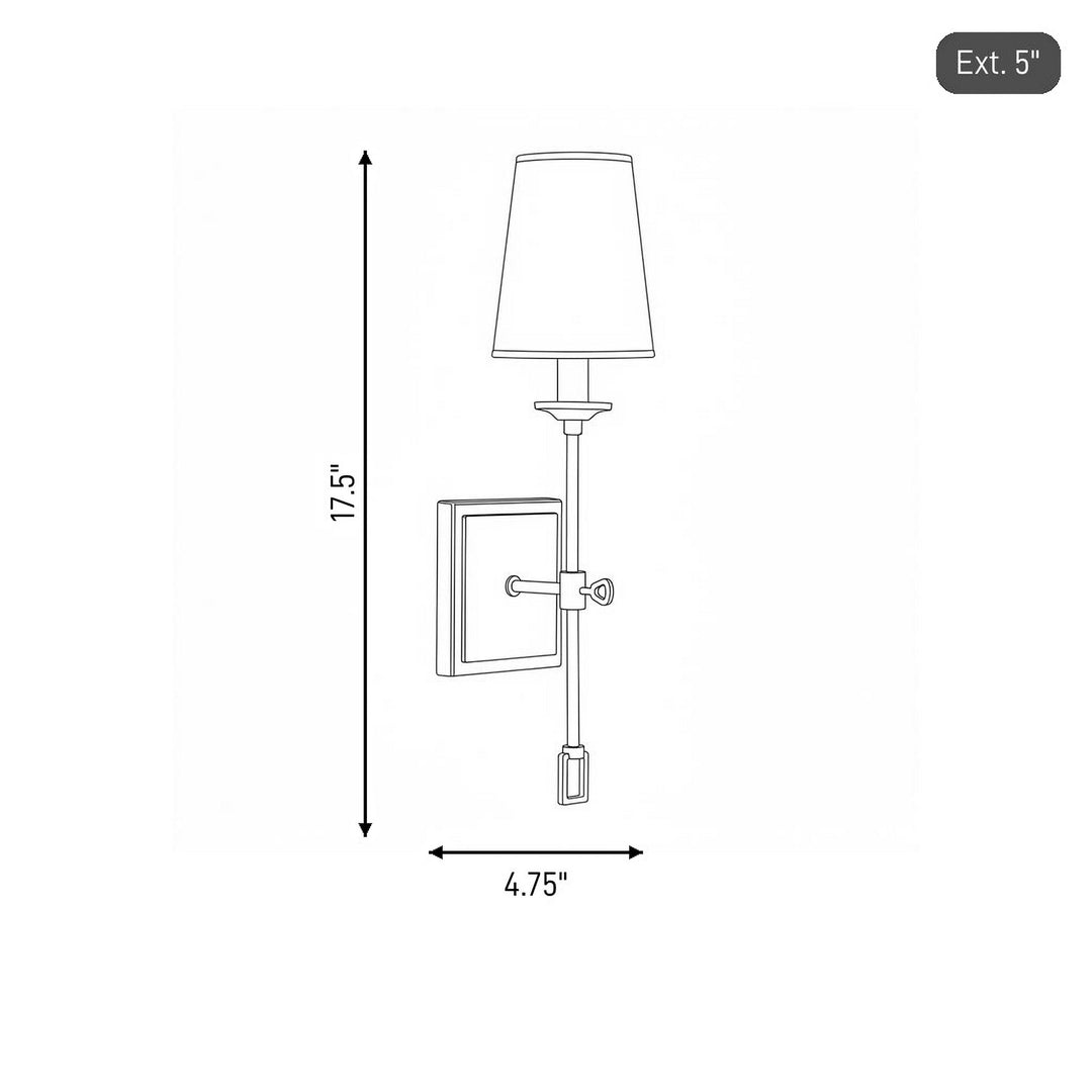 Savoy House - 9-9004-1-88 - One Light Wall Sconce - Lorainne - Oxidized Black