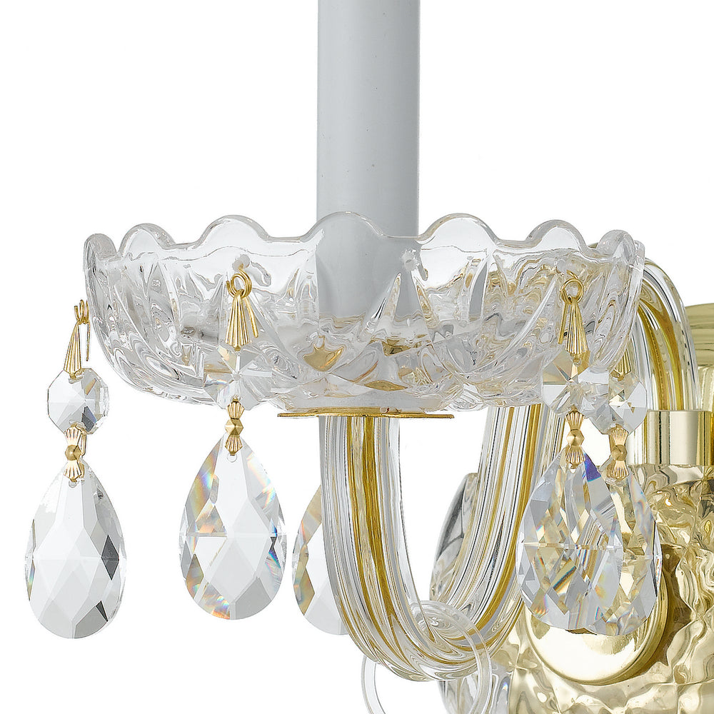 Crystorama - 1031-PB-CL-MWP - One Light Wall Sconce - Traditional Crystal - Polished Brass