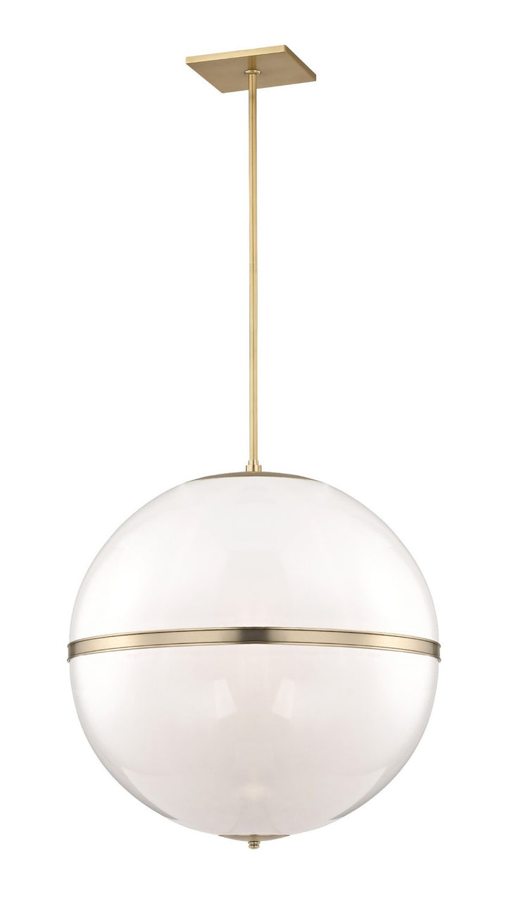Truax Four Light Chandelier in Aged Brass - available from The Lighting Shoppe, trusted by Canadian homeowners