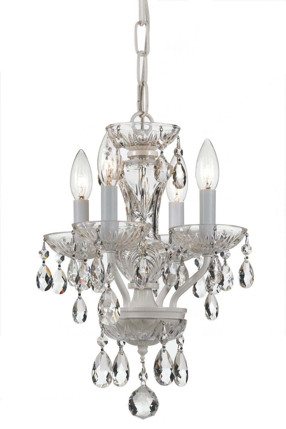 Crystorama - 5534-WW-CL-S - Four Light Mini Chandelier - Welton - Wet White