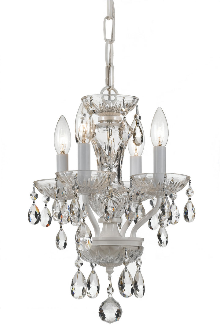 Crystorama - 5534-WW-CL-S - Four Light Mini Chandelier - Welton - Wet White