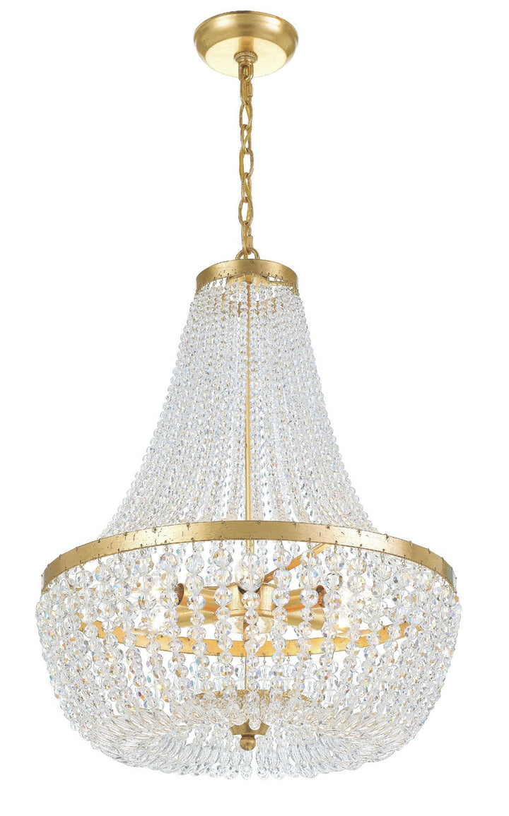 Rylee Six Light Chandelier in Antique Gold - available from The Lighting Shoppe, trusted by Canadian homeowners
