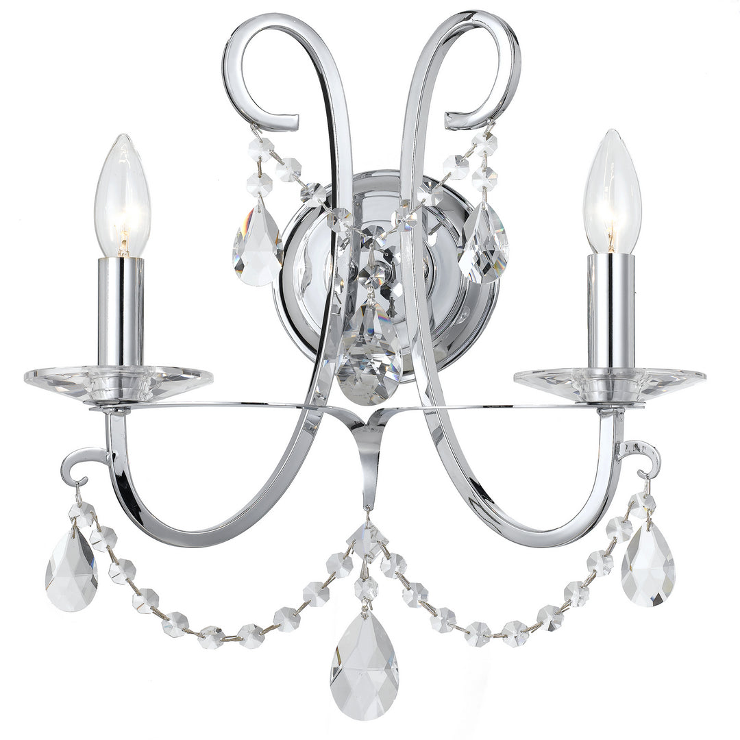 Othello Two Light Wall Sconce in Polished Chrome - available from The Lighting Shoppe, trusted by Canadian homeowners