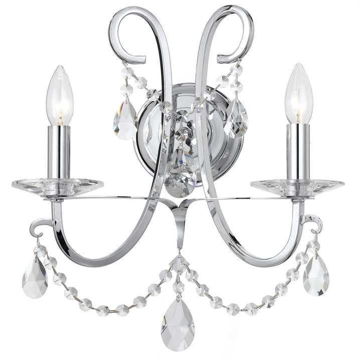 Othello Two Light Wall Sconce in Polished Chrome - available from The Lighting Shoppe, trusted by Canadian homeowners