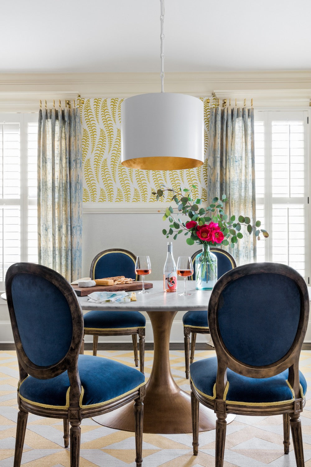 Crystorama - 8686-MT-GA - Six Light Chandelier - Alston - Matte White + Antique Gold