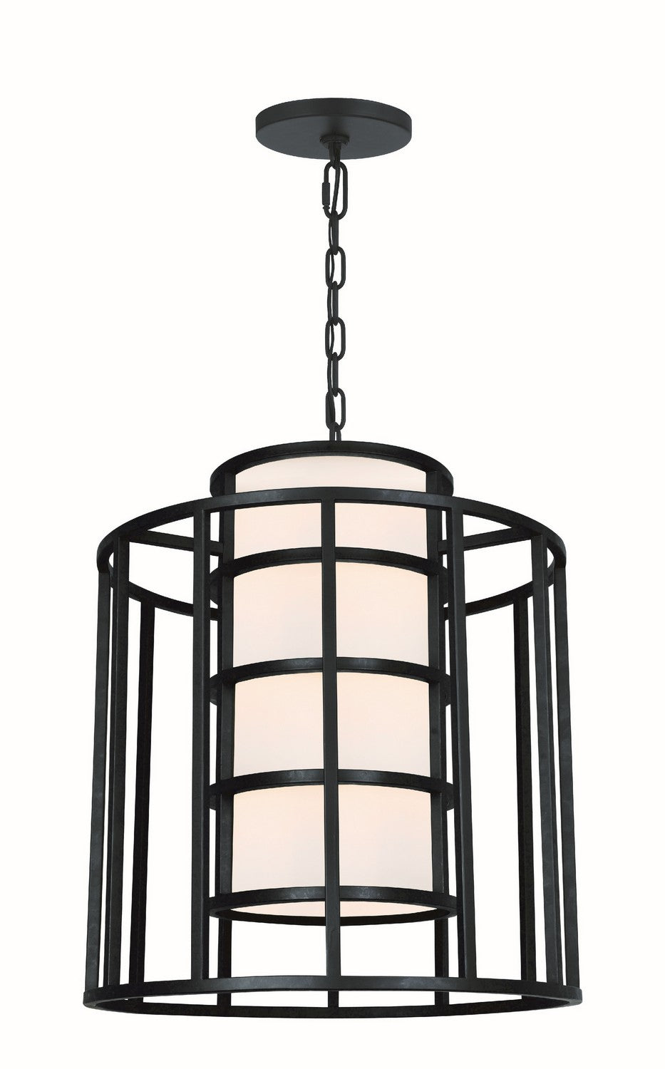Hulton Six Light Chandelier in Matte Black - available from The Lighting Shoppe, trusted by Canadian homeowners