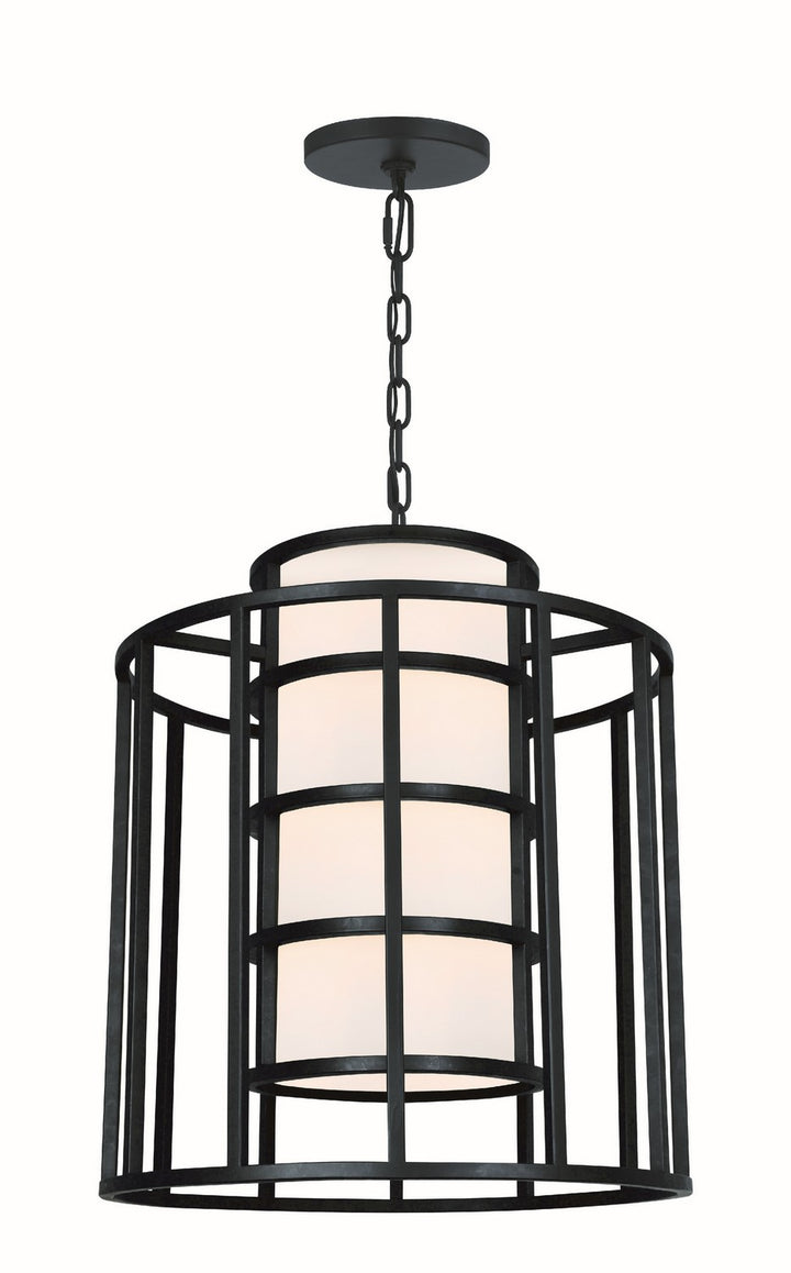 Hulton Six Light Chandelier in Matte Black - available from The Lighting Shoppe, trusted by Canadian homeowners