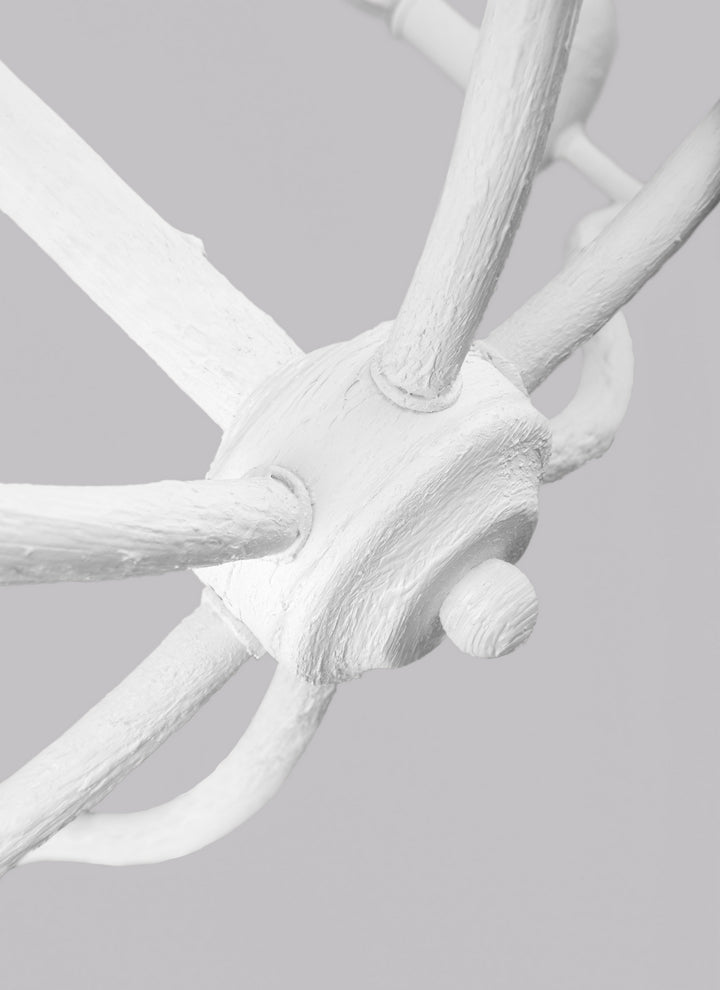 Visual Comfort Studio Canada - F3130/6PSW - Six Light Chandelier - Annie - Plaster White