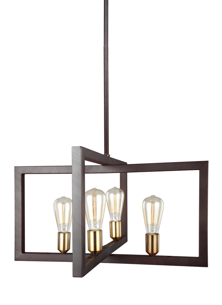 Visual Comfort Studio Canada - F3145/4NWB - Four Light Chandelier - Finnegan - New World Bronze