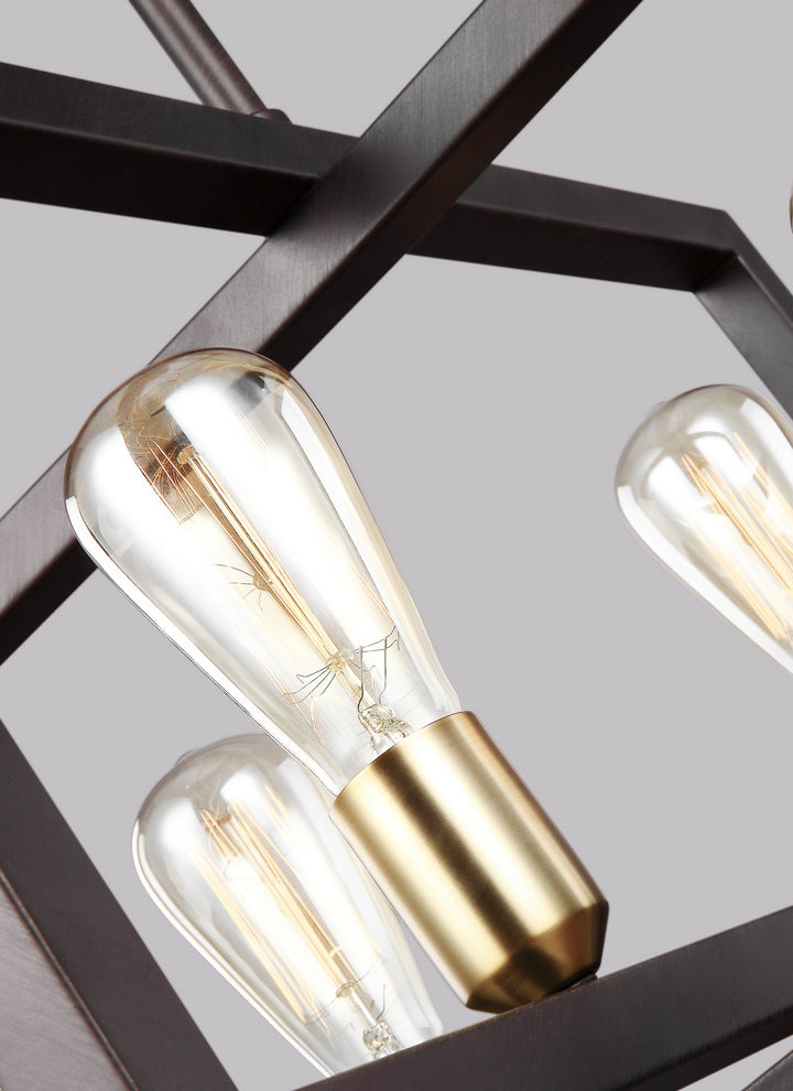 Visual Comfort Studio Canada - F3145/4NWB - Four Light Chandelier - Finnegan - New World Bronze