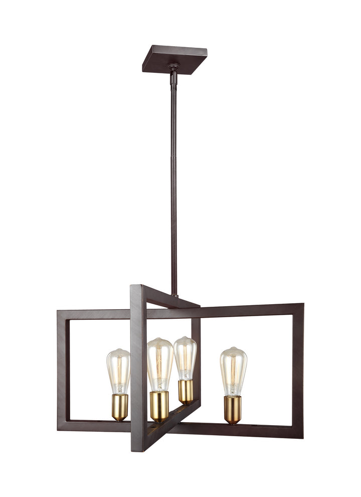 Visual Comfort Studio Canada - F3145/4NWB - Four Light Chandelier - Finnegan - New World Bronze
