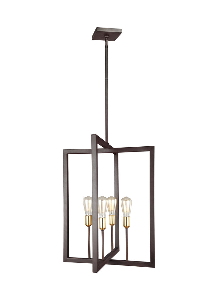 Visual Comfort Studio Canada - F3146/4NWB - Four Light Chandelier - Finnegan - New World Bronze