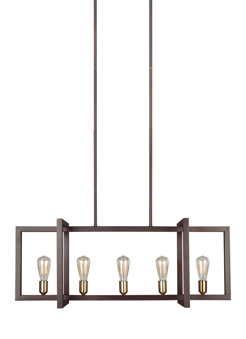 Visual Comfort Studio Canada - F3147/5NWB - Five Light Island Chandelier - Finnegan - New World Bronze