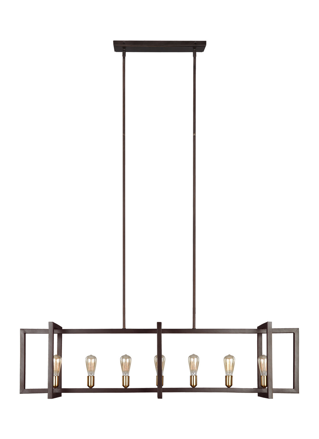 Visual Comfort Studio Canada - F3148/7NWB - Seven Light Island Chandelier - Finnegan - New World Bronze