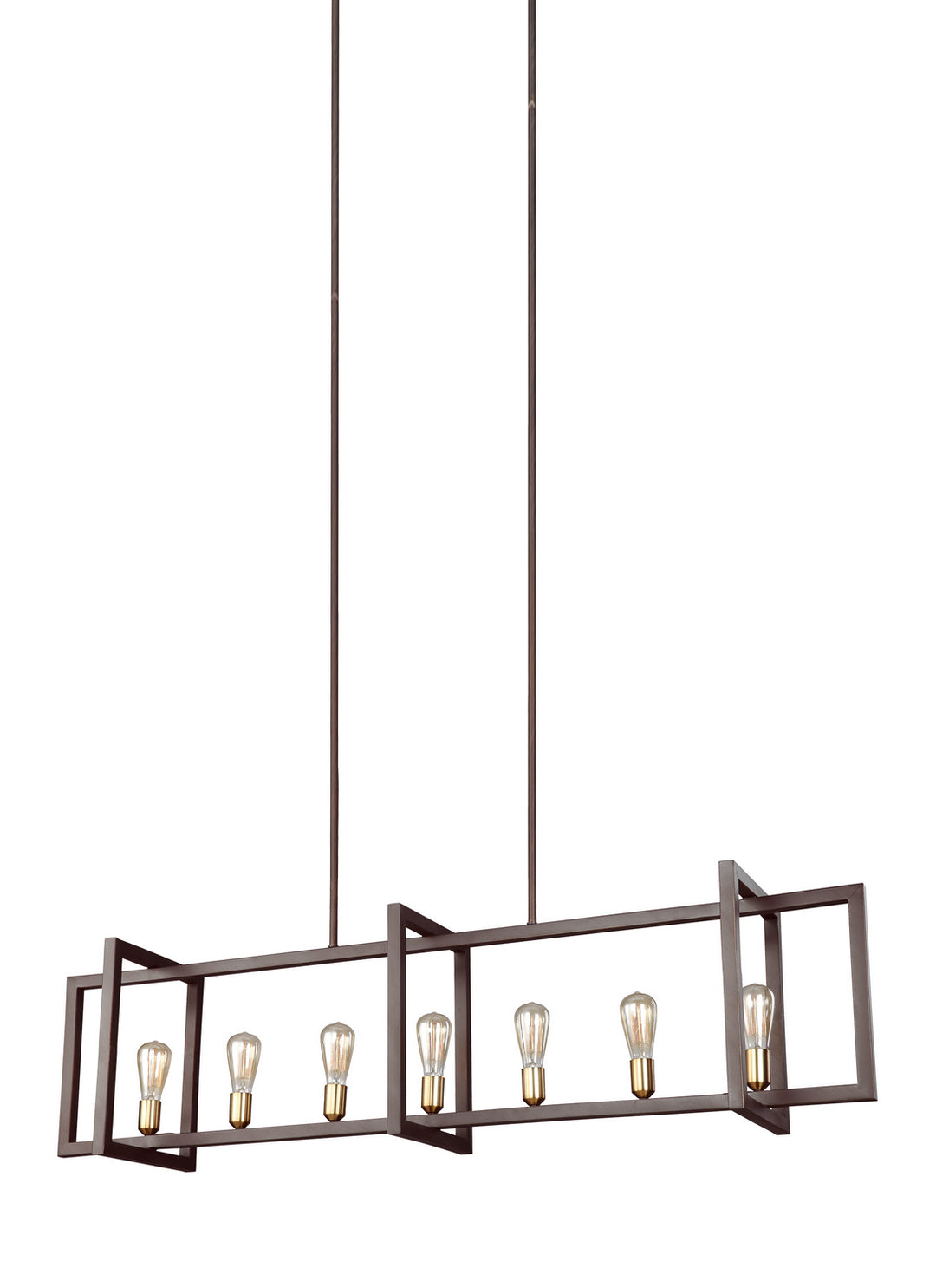 Visual Comfort Studio Canada - F3148/7NWB - Seven Light Island Chandelier - Finnegan - New World Bronze