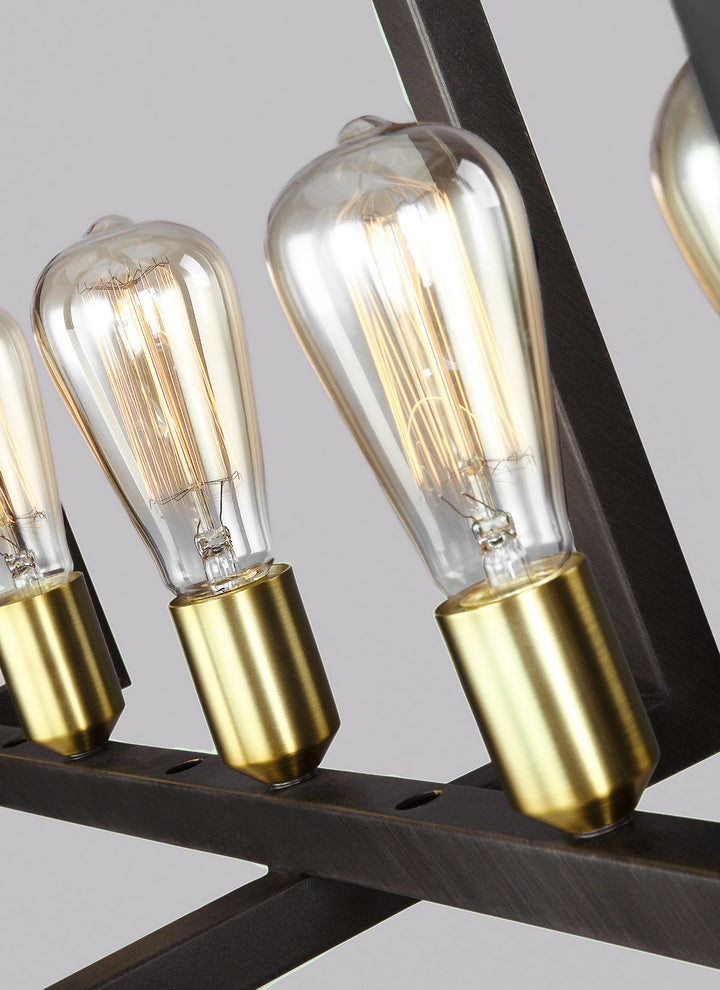 Visual Comfort Studio Canada - F3148/7NWB - Seven Light Island Chandelier - Finnegan - New World Bronze