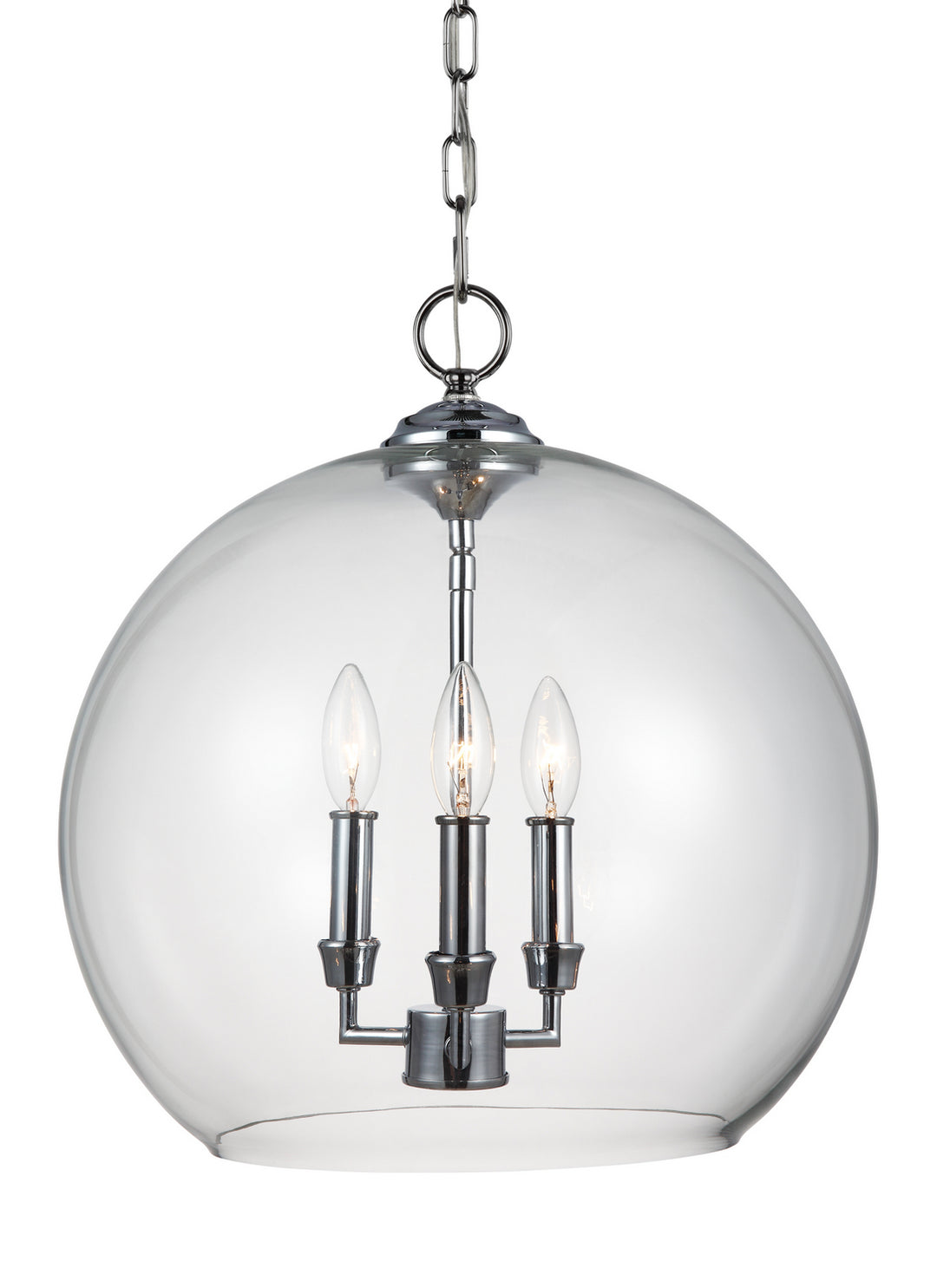 Visual Comfort Studio Canada - F3155/3CH - Three Light Pendant - Lawler - Chrome