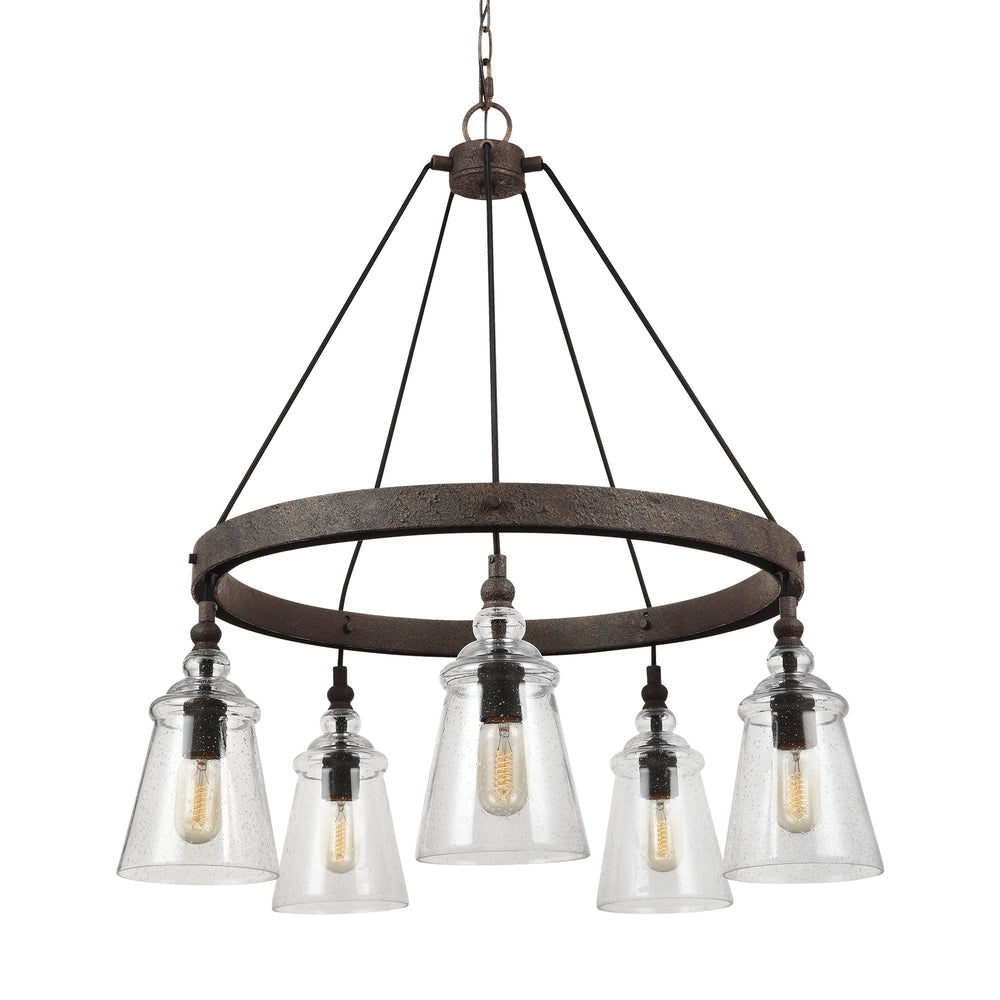 Generation Lighting Canada - F3169/5DWI - Five Light Chandelier - Loras - Dark Weathered Iron