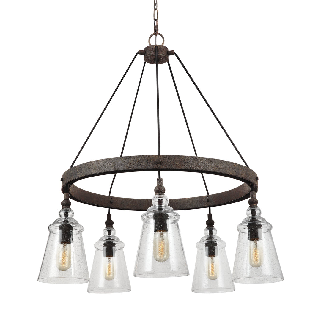 Generation Lighting Canada - F3169/5DWI - Five Light Chandelier - Loras - Dark Weathered Iron