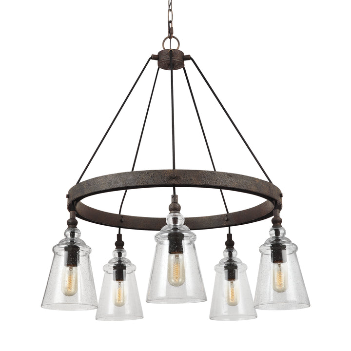 Generation Lighting Canada - F3169/5DWI - Five Light Chandelier - Loras - Dark Weathered Iron