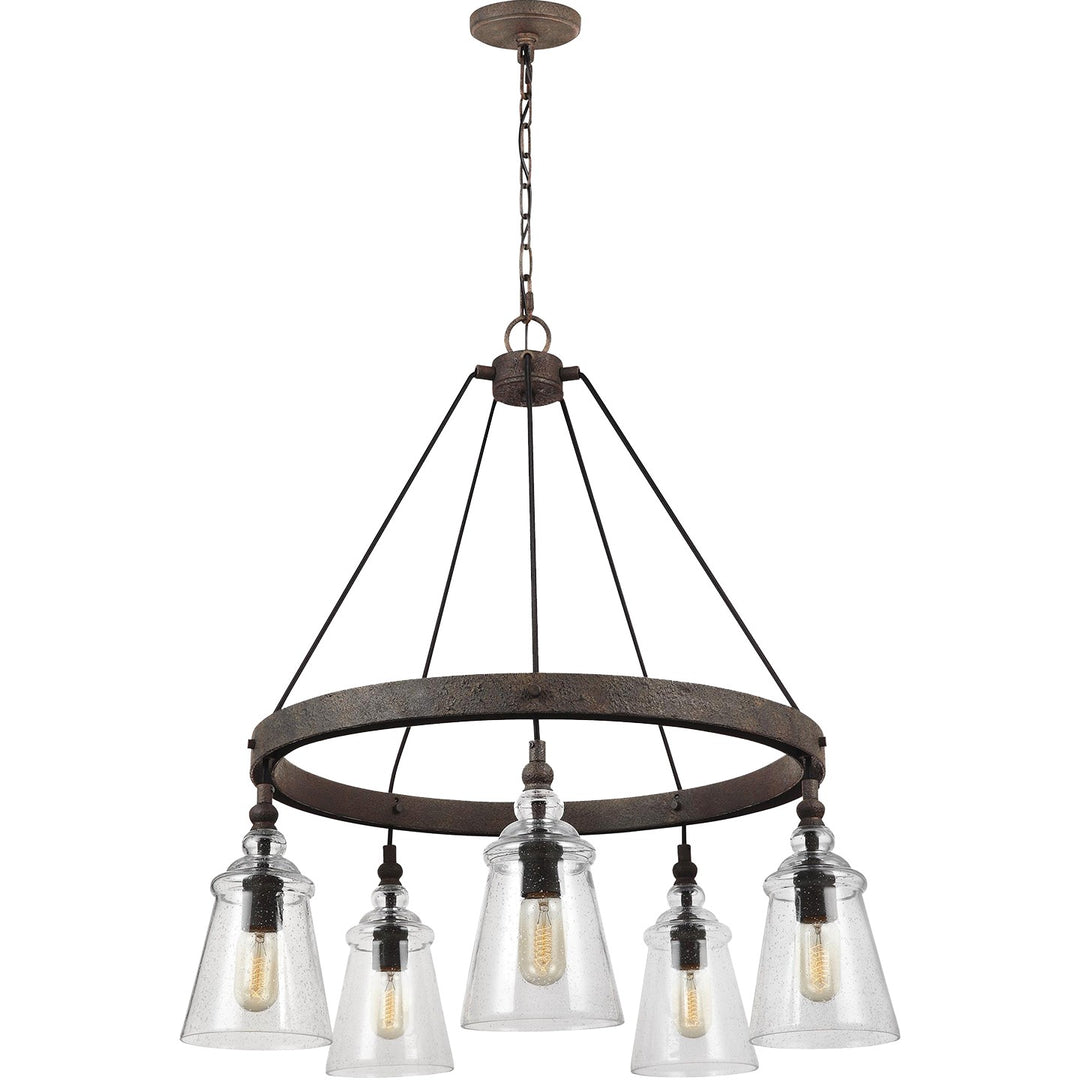 Generation Lighting Canada - F3169/5DWI - Five Light Chandelier - Loras - Dark Weathered Iron