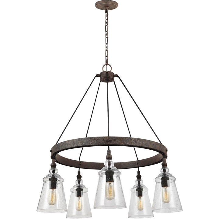 Generation Lighting Canada - F3169/5DWI - Five Light Chandelier - Loras - Dark Weathered Iron