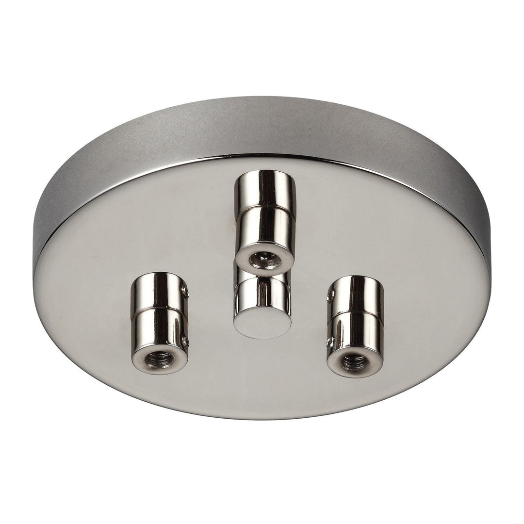Generation Lighting Canada - MPC03PN - Three Light Multi-Port Canopy with Swag Hooks - Multi-Port Canopies - Polished Nickel
