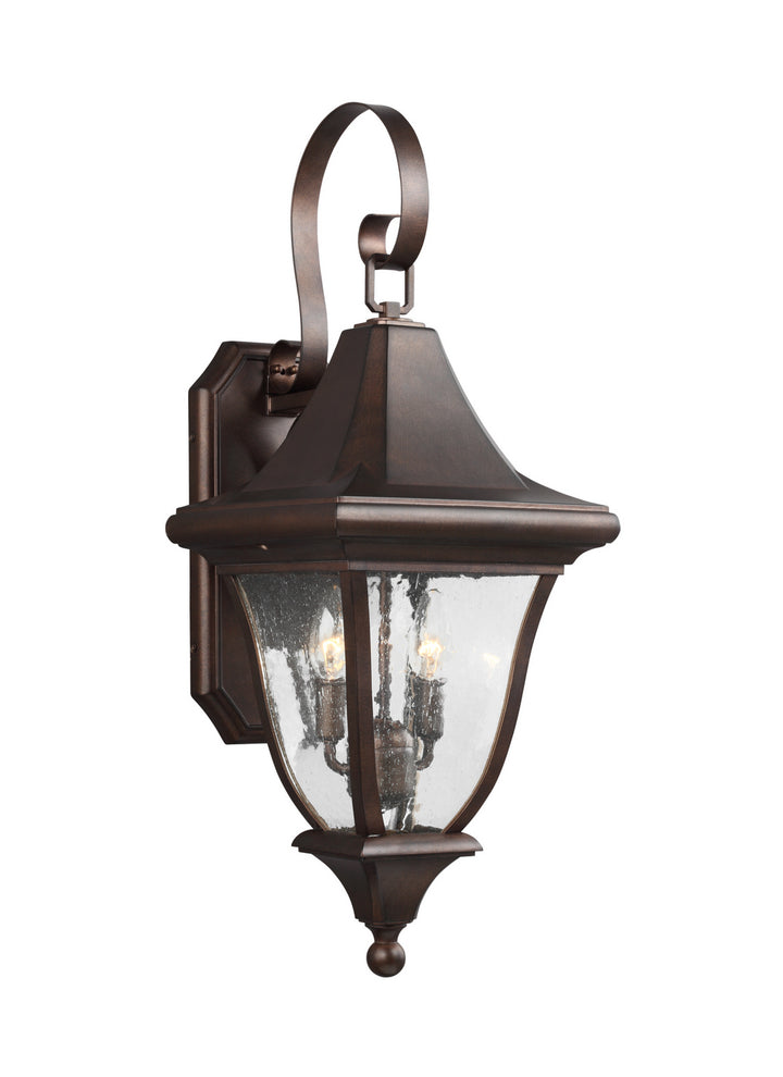 Oakmont Two Light Outdoor Wall Lantern in Patina Bronze - available from The Lighting Shoppe, trusted by Canadian homeowners