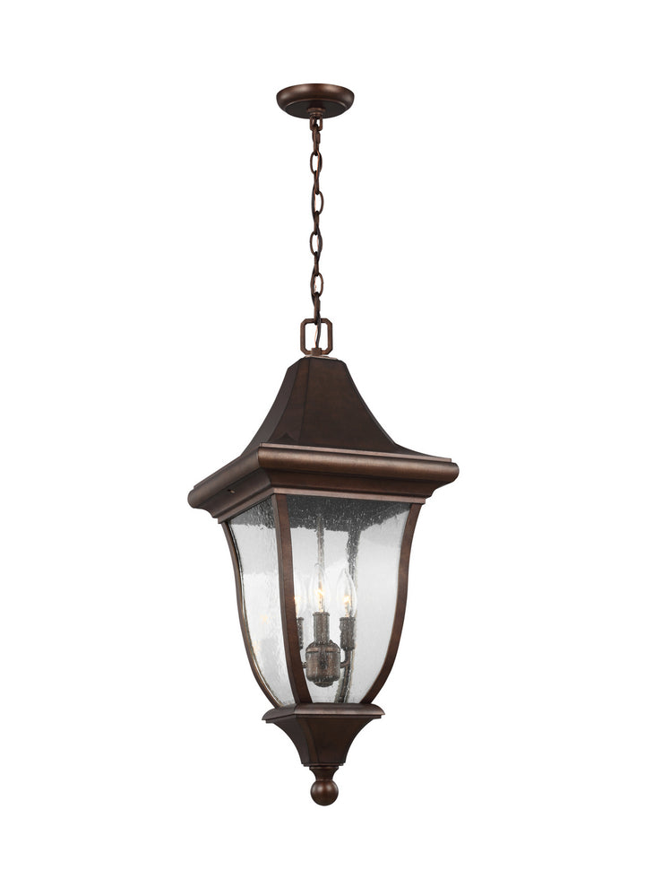 Oakmont Three Light Outdoor Pendant in Patina Bronze - available from The Lighting Shoppe, trusted by Canadian homeowners