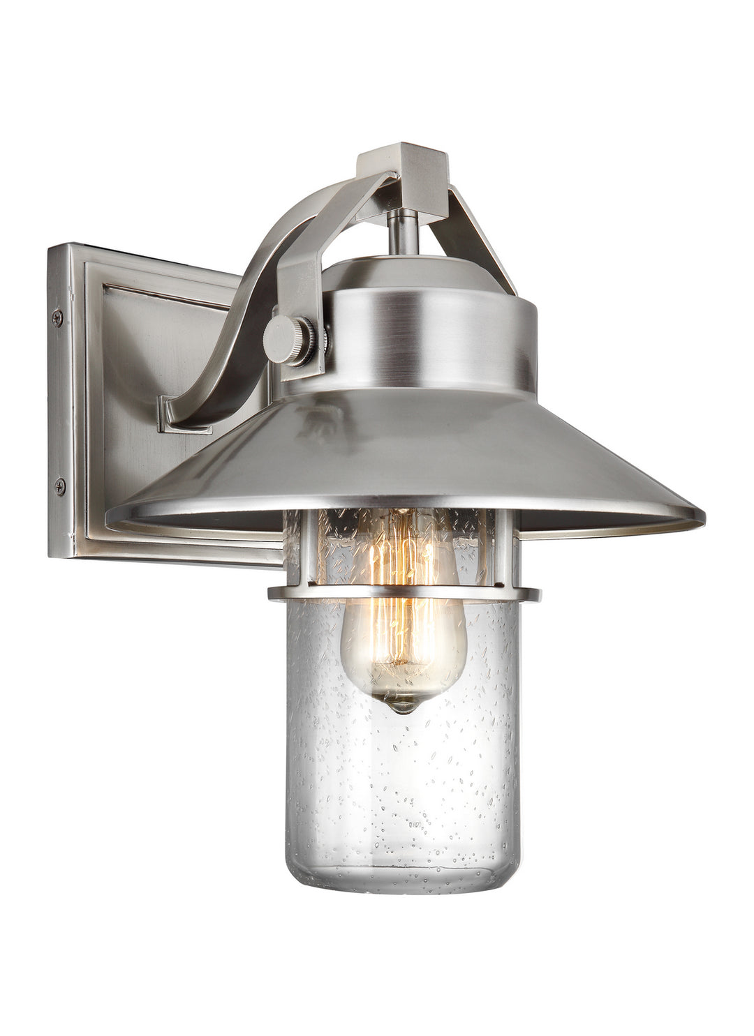 Boynton One Light Lantern in Painted Brushed Steel - available from The Lighting Shoppe, trusted by Canadian homeowners