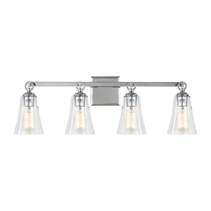 Monterro Four Light Vanity in Chrome - available from The Lighting Shoppe, trusted by Canadian homeowners