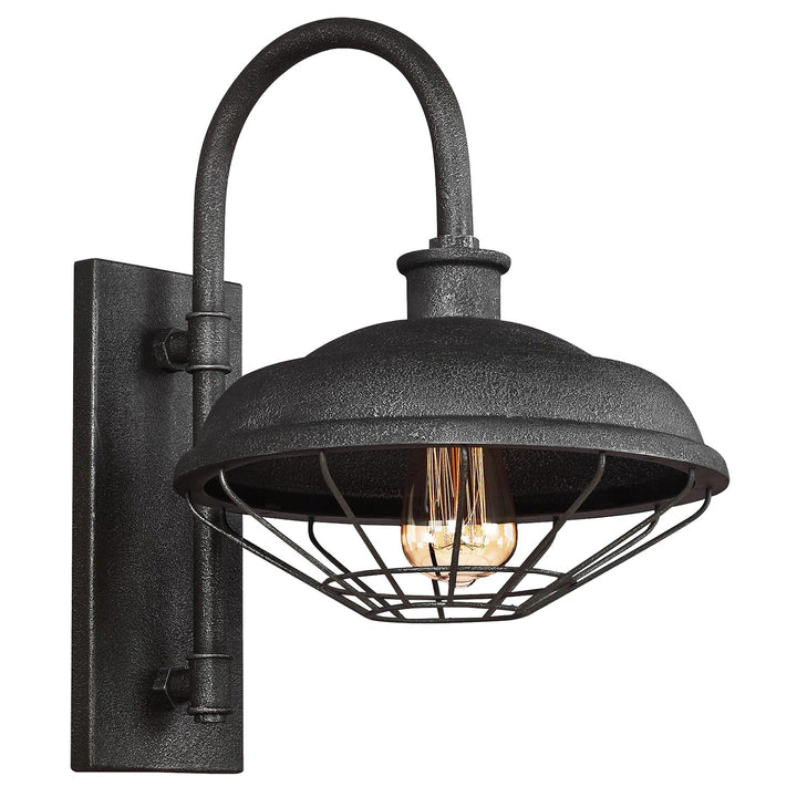 Generation Lighting Canada - WB1828SGM - One Light Outdoor Wall Lantern - Lennex - Slate Grey Metal