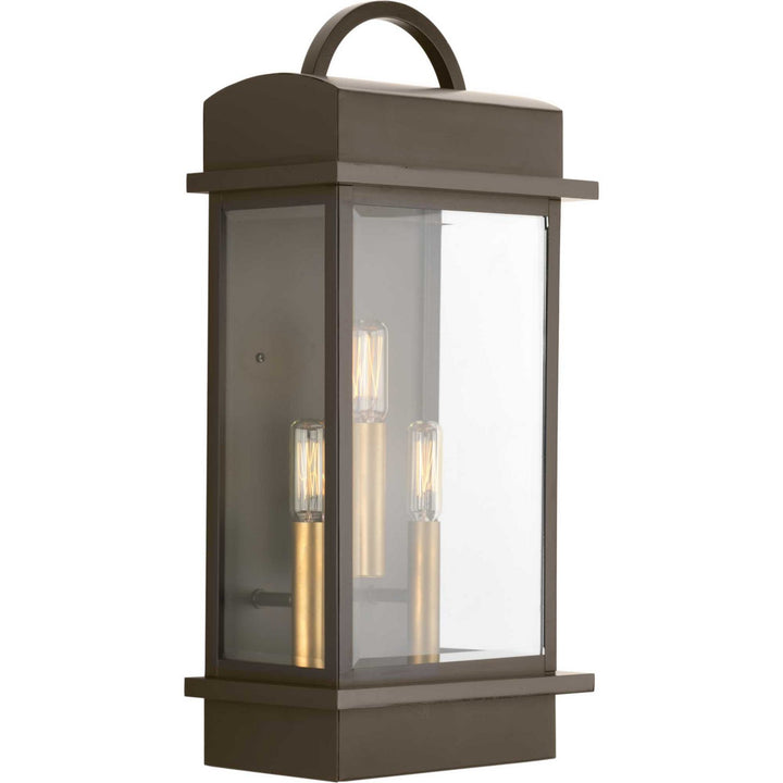 Santee Three Light Large Wall Lantern in Antique Bronze - available from The Lighting Shoppe, trusted by Canadian homeowners