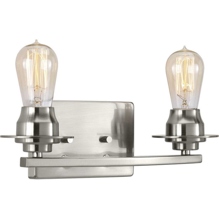 Debut Two Light Bath in Brushed Nickel - available from The Lighting Shoppe, trusted by Canadian homeowners