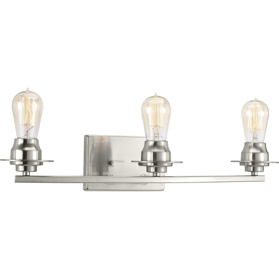 Debut Three Light Bath in Brushed Nickel - available from The Lighting Shoppe, trusted by Canadian homeowners
