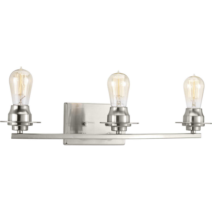 Debut Three Light Bath in Brushed Nickel - available from The Lighting Shoppe, trusted by Canadian homeowners