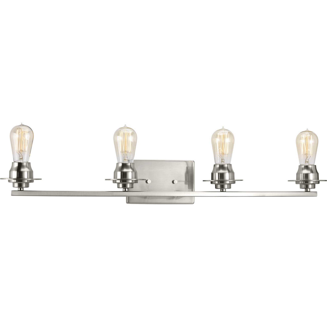 Debut Four Light Bath in Brushed Nickel - available from The Lighting Shoppe, trusted by Canadian homeowners