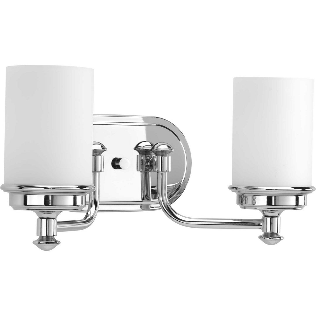 Glide Two Light Bath in Polished Chrome - available from The Lighting Shoppe, trusted by Canadian homeowners