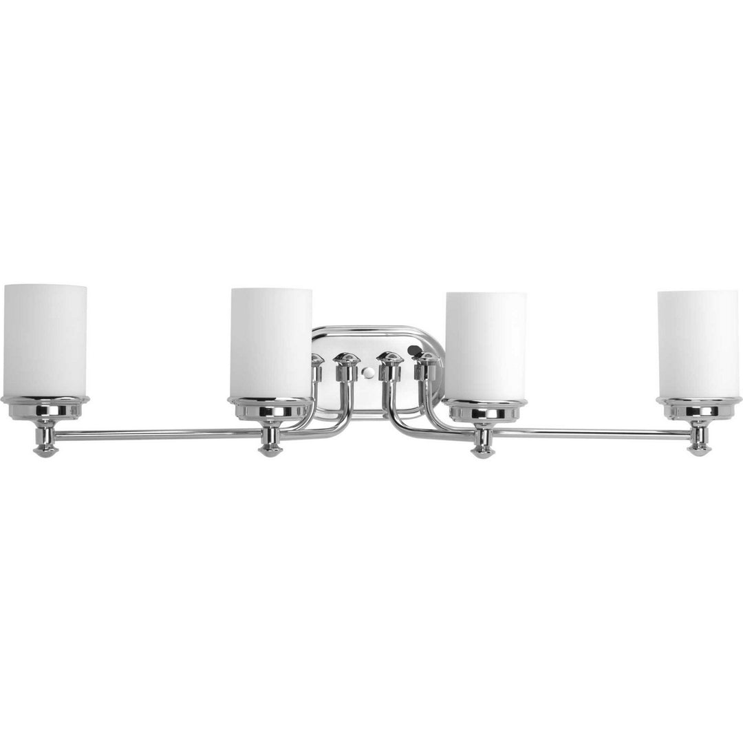Glide Four Light Bath in Polished Chrome - available from The Lighting Shoppe, trusted by Canadian homeowners