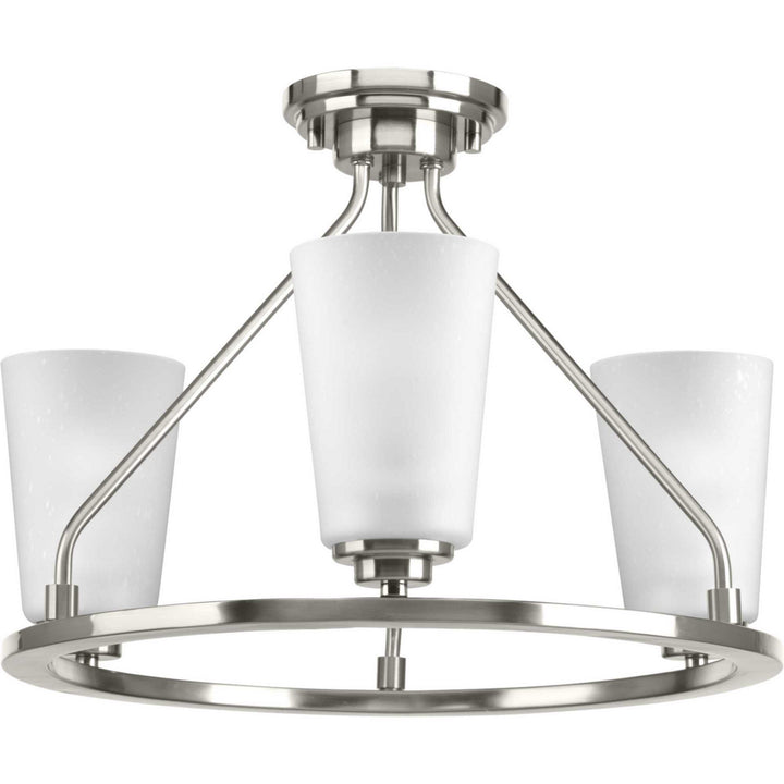 Progress Canada - P350036-009 - Three Light Semi-Flush Convertible - Debut - Brushed Nickel