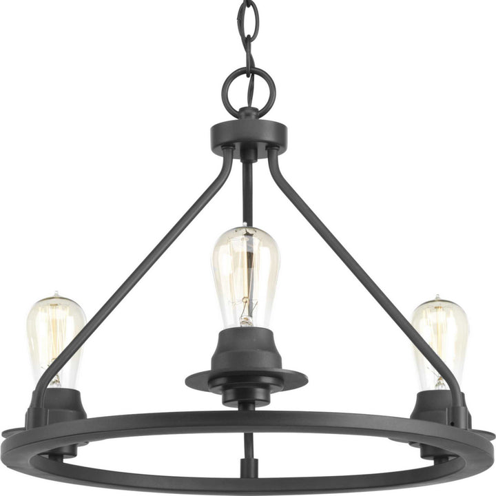 Debut Three Light Semi-Flush Convertible in Graphite - available from The Lighting Shoppe, trusted by Canadian homeowners
