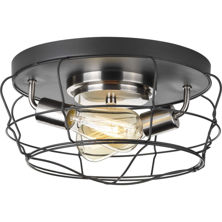Progress Canada - P350037-143 - Two Light Flush Mount - Gauge - Graphite