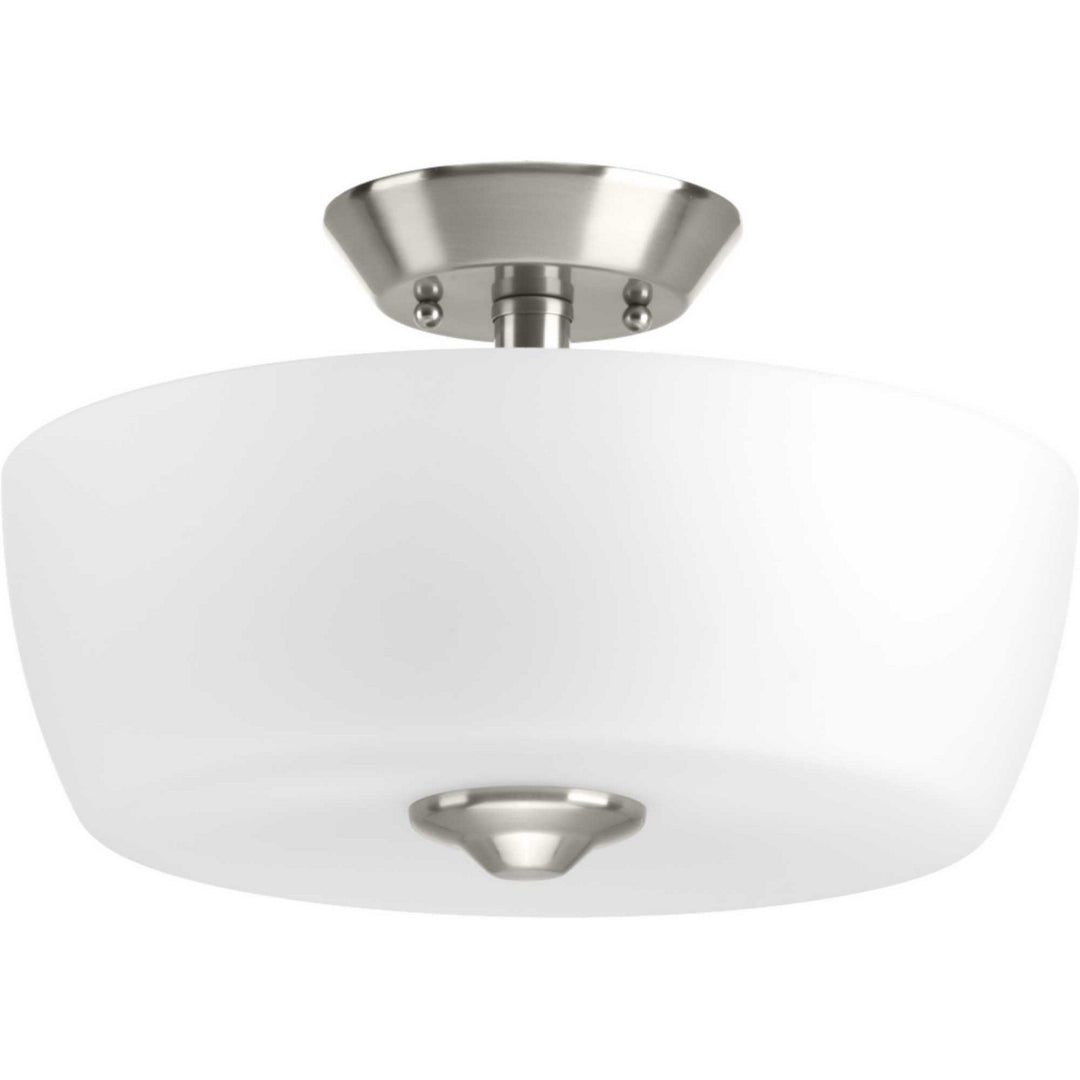 Progress Canada - P350060-009 - Two Light Semi-Flush Mount - Leap - Brushed Nickel