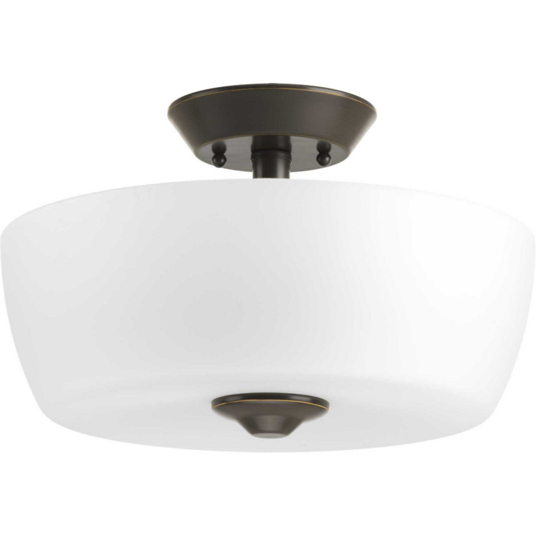Progress Canada - P350060-020 - Two Light Semi-Flush Mount - Leap - Antique Bronze
