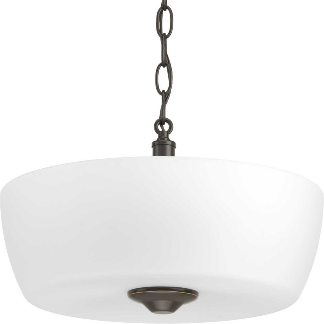 Progress Canada - P350060-020 - Two Light Semi-Flush Mount - Leap - Antique Bronze
