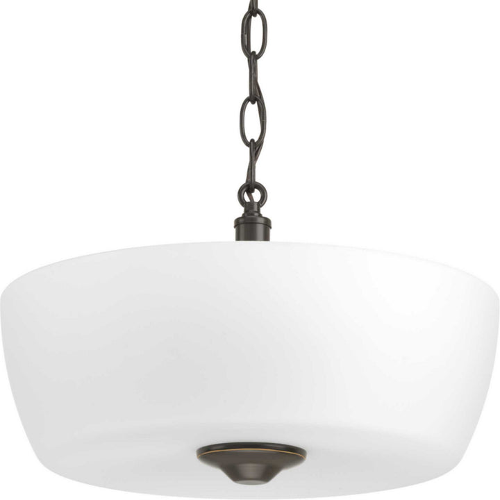 Progress Canada - P350060-020 - Two Light Semi-Flush Mount - Leap - Antique Bronze