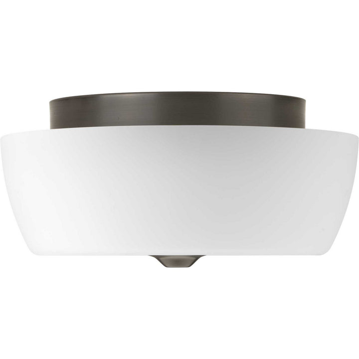 Leap Two Light Flush Mount in Antique Bronze - available from The Lighting Shoppe, trusted by Canadian homeowners
