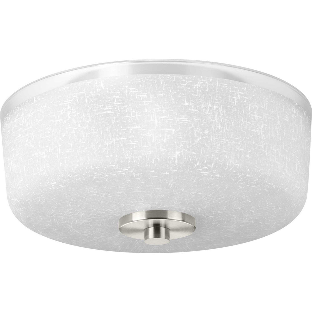 Alexa Two Light Flush Mount in Brushed Nickel - available from The Lighting Shoppe, trusted by Canadian homeowners